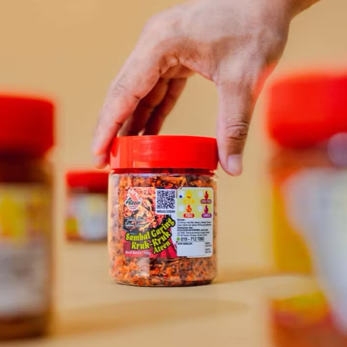 Balang kecil Sambal Garing Kruk Kruk Ateen